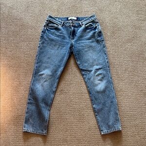 CAbi Harlow - Size 4 - Women's Straight Leg Blue Jeans